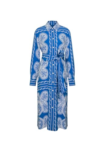 Seidensticker Damen Kleid - Blusenkleid - Midikleid - Regular Fit - Bügelleicht - Hemdblusenkragen - Langarm - Midi von Seidensticker