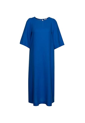 Seidensticker Damen Kleid - Blusenkleid - Midikleid - Regular Fit - Bügelleicht - Rundhalsausschnitt - Glockenärmel - Kurzarm - Midi von Seidensticker