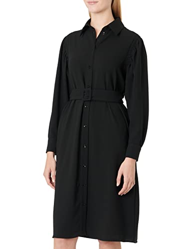 Seidensticker Damen Kleid - Fashion - Regular Fit - tailliert – Langarm Schwarz 38 von Seidensticker