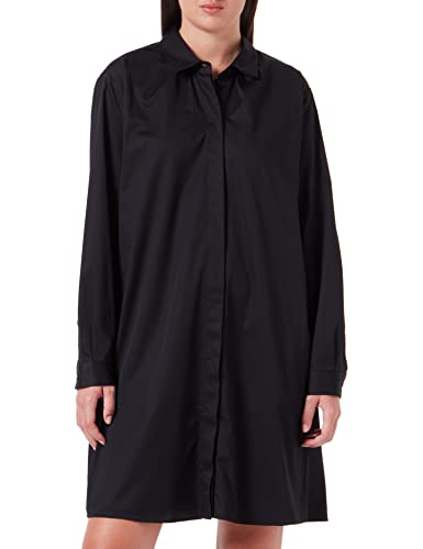 Seidensticker Damen Kleid - City Kleid - Satinkleid - Hemdblusenkragen - Regular Fit - Langarm - Stretch von Seidensticker