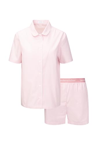 Seidensticker Damen Loungewear Pyjama, Dusty Rose Stripes, L von Seidensticker