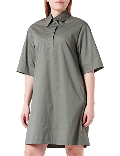 Seidensticker Damen Regular Fit Blusenkleid Kurzarm Kleid, Grün, 40 von Seidensticker
