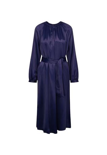 Seidensticker Damen Regular Fit Blusenkleid Langarm Kleid, Blau, 36 EU von Seidensticker