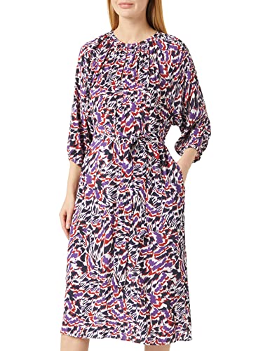 Seidensticker Damen Regular Fit Blusenkleid Langarm Kleid, Blau, 36 von Seidensticker