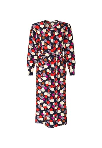 Seidensticker Damen Regular Fit Blusenkleid Langarm Kleid, Blau, 38 EU von Seidensticker