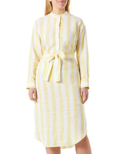 Seidensticker Damen Regular Fit Blusenkleid Langarm Kleid, Gelb, 40 von Seidensticker