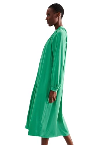 Seidensticker Damen Regular Fit Blusenkleid Langarm Kleid, Grün, 36 von Seidensticker