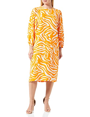 Seidensticker Damen Regular Fit Blusenkleid Langarm Kleid, Orange, 40 von Seidensticker