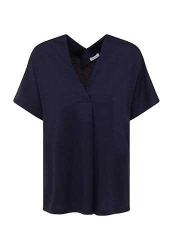 Seidensticker Damen Regular Fit Kurzarm Bluse, Dunkelblau, 38 Seidensticker Damen Regular Fit Kurzarm Bluse, Dunkelblau, 38 von Seidensticker