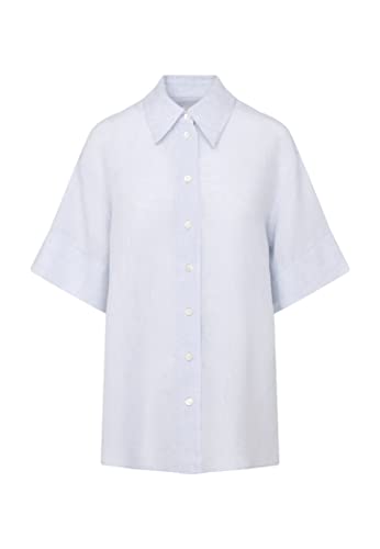 Seidensticker Damen Regular Fit Kurzarm Bluse, hellblau, 38 von Seidensticker