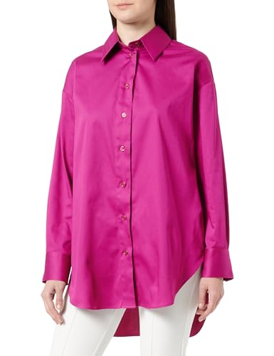 Seidensticker Damen Regular Fit Langarm Bluse, Magenta, 38 EU von Seidensticker