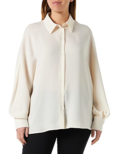 Seidensticker Damen Regular Fit Langarm Bluse, Off-White, 40 von Seidensticker
