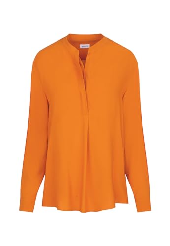 Seidensticker Damen Regular Fit Langarm Bluse, Orange, 42 EU von Seidensticker