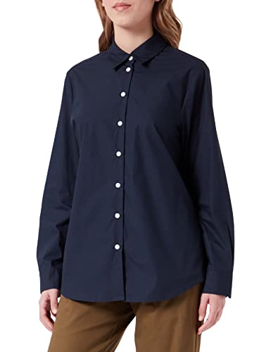 Seidensticker Damen Regular Fit Langarm Bluse, dunkelblau, 34 von Seidensticker