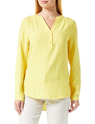 Seidensticker Damen Regular Fit Langarm Bluse, gelb, 34 von Seidensticker