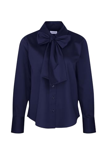 Seidensticker Damen Schluppenbluse Regular Langarm Hemdblusenkragen 97% Baumwolle 3% Elastan von Seidensticker