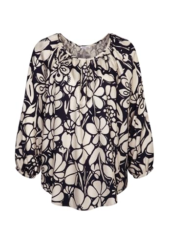 Seidensticker Damen Shirtbluse Bluse, Marineblau, 40 von Seidensticker