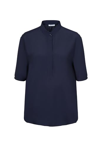 Seidensticker Damen Shirtbluse Regular Kurzarm Stehkragen 100% Viskose von Seidensticker