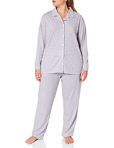 Seidensticker Damen Web lang Pyjamaset, zartlila, 36 von Seidensticker