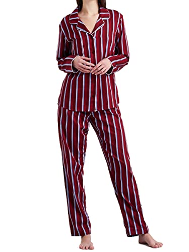Seidensticker Damen Women Pyjama Long Pyjamaset, dunkelrot, 42 von Seidensticker