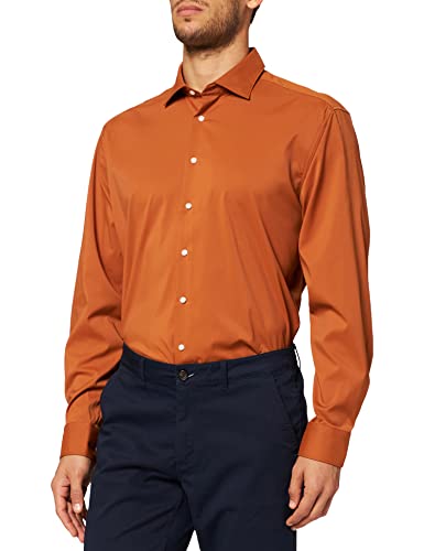 Seidensticker Herren 150400-67 Hemd, orange, (Herstellergröße: 41) von Seidensticker