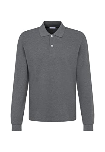 Seidensticker Herren 154230 Polo-Pullover, grau, L von Seidensticker