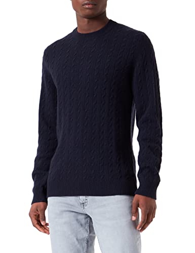 Seidensticker Herren 155254 Pullover, Dunkelblau, M von Seidensticker