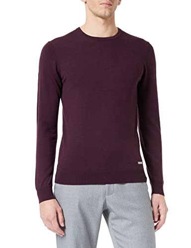 Seidensticker Herren 251600 Pullover, Bordeaux, XL EU von Seidensticker