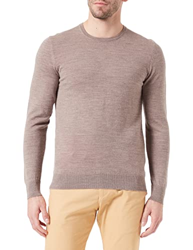 Seidensticker Herren 251600 Pullover, Taupe, M EU von Seidensticker