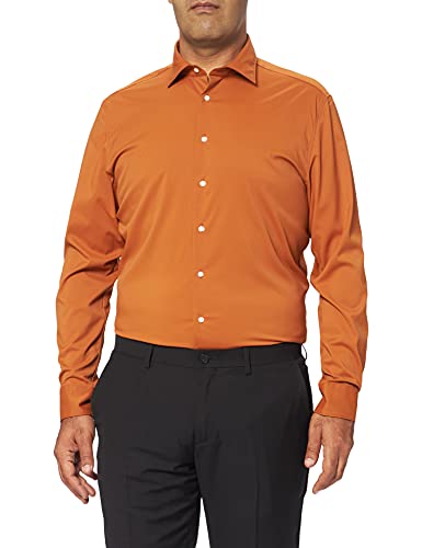 Seidensticker Herren 650400-67 Hemd, orange, (Herstellergröße: 40) von Seidensticker
