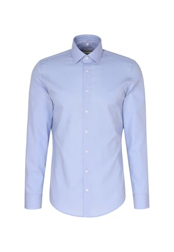 Seidensticker Herren Business Hemd, Blau, 50 von Seidensticker