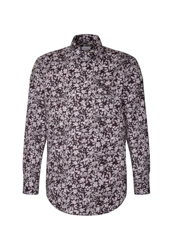 Seidensticker Herren Business Hemd, Lila, 42 von Seidensticker