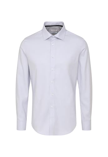 Seidensticker Herren Business Hemd - Shaped Fit - Bügelfrei - Kent-Kragen - Langarm - 100% Baumwolle, Mittelblau, 39 EU von Seidensticker