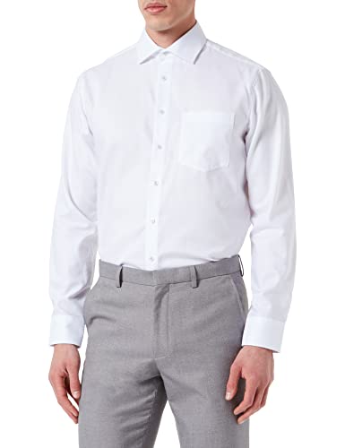 Seidensticker Herren Business Hemd Hemd, Weiß, 38 von Seidensticker