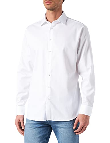 Seidensticker Herren Business Hemd Hemd, Weiß, 39 von Seidensticker