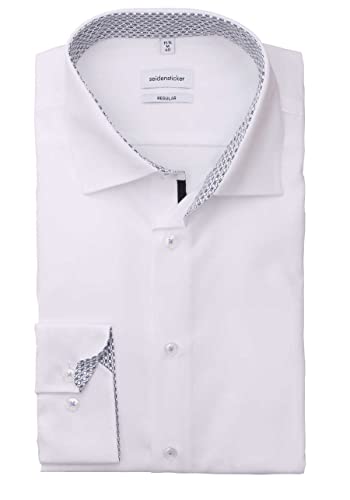 Seidensticker Herren Business Hemd Hemd, Weiß, 39 von Seidensticker