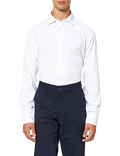 Seidensticker Herren Business-Hemd - Extra Slim Fit - Bügelfrei - Kent-Kragen - Langarm - Baumwollmischung, Weiß, 39 EU von Seidensticker