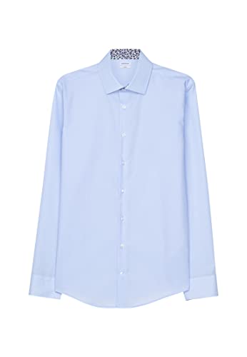 Seidensticker Herren Business-Hemd - Extra Slim Fit - Bügelfrei - Kent-Kragen - Langarm - Patch - 100% Baumwolle, Hellblau, 40 EU von Seidensticker