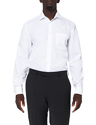 Seidensticker Herren Kent Uma Businesshemd, Weiß (01 Weiß), 42 von Seidensticker