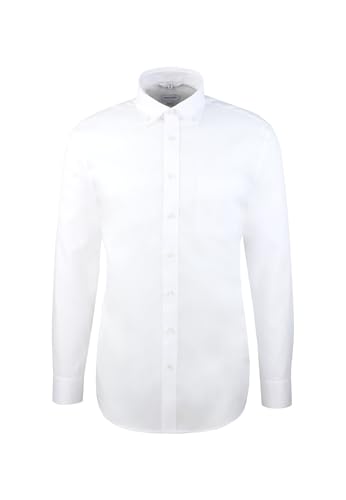 Seidensticker Herren Business Hemd - Regular Fit - Bügelfrei - Button-Down-Kragen - Langarm - 100% Baumwolle von Seidensticker
