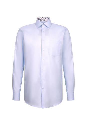 Seidensticker Herren Business Hemd - Regular Fit - Bügelfrei - Kent-Kragen - Langarm - 100% Baumwolle von Seidensticker