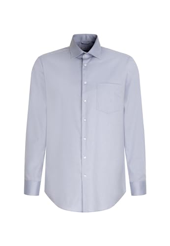 Seidensticker Herren Business-Hemd - Regular Fit - Bügelfrei - Kent-Kragen - Langarm - 100% Baumwolle von Seidensticker