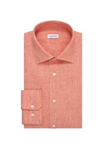 Seidensticker Herren Business Hemd - Regular Fit - Soft - Kent-Kragen - Langarm - 100% Leinen von Seidensticker