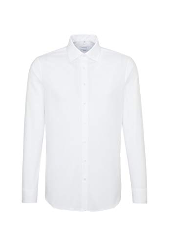 Seidensticker Herren Business Hemd Shaped Extra Langer Arm Kentkragen Bügelfrei 100% Baumwolle von Seidensticker