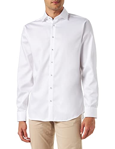 Seidensticker Herren Business Hemd - Shaped Fit - Bügelfrei - Kent-Kragen - Langarm - 100% Baumwolle von Seidensticker