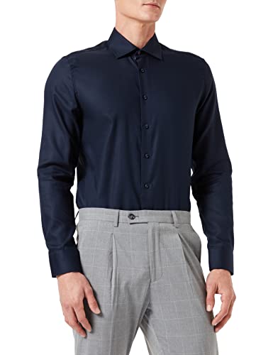 Seidensticker Herren Business-Hemd - Slim Fit - Bügelfrei - Kent-Kragen - Langarm - Patch - 100% Baumwolle von Seidensticker