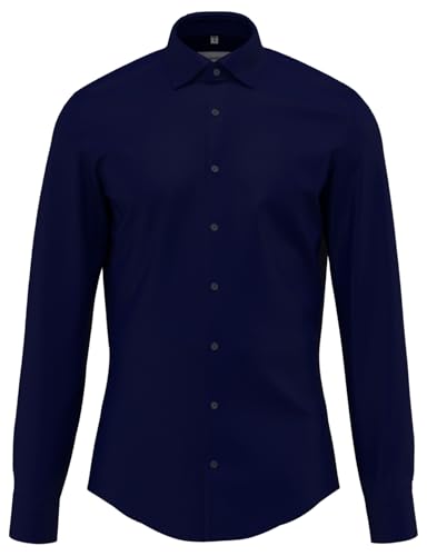 Seidensticker Herren Business Hemd - Slim Fit - Bügelleicht - Kent-Kragen - Langarm - 100% Baumwolle von Seidensticker