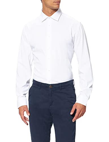 Seidensticker Herren Business-Hemd - Slim Fit - Bügelleicht - Kent Kragen - Langarm - Baumwollmischung von Seidensticker