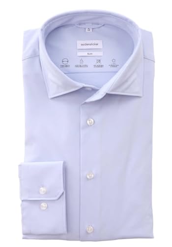 Seidensticker Herren Business-Hemd - Slim Fit - Bügelleicht - Kent Kragen - Langarm - Baumwollmischung von Seidensticker