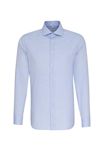 Seidensticker Herren Seidensticker Herren Business Hemd Slim Fit – Bügelleichtes Businesshemd, Blau (Hellblau 11), 36 von Seidensticker